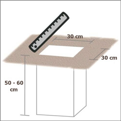 Bodenhülse einbetonieren Maße
