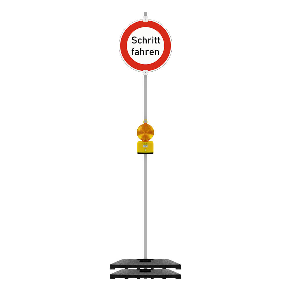 TMS PRO SHOP Schilder-Set 'Achtung Baustelle' mit VZ 123, RA2, mobil, 5-teilig, Art.-Nr. 609449