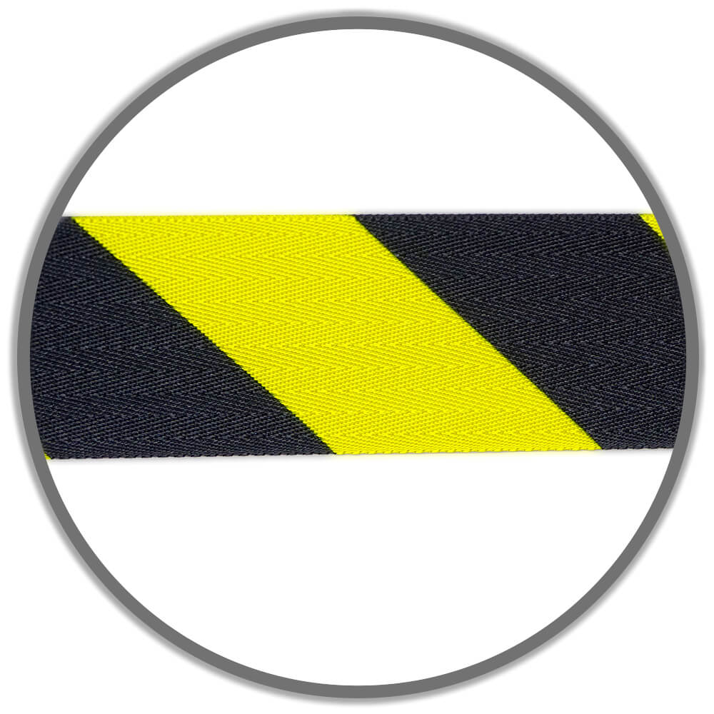 4x Gurtpfosten BIGPACK ALLROUNDLINE - 100cm Hoch Mit 4m Rot/weiß Gurt