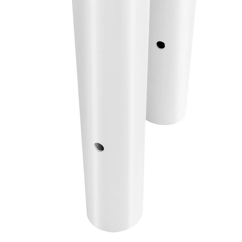 ROBUSTO Rammschutzbügel – Rot/weiß, 30x65 Cm, Zum Einbetonieren, Feuerverzinkt, TÜV-geprüft, Reflexfolie – Für Gebäude & Wege