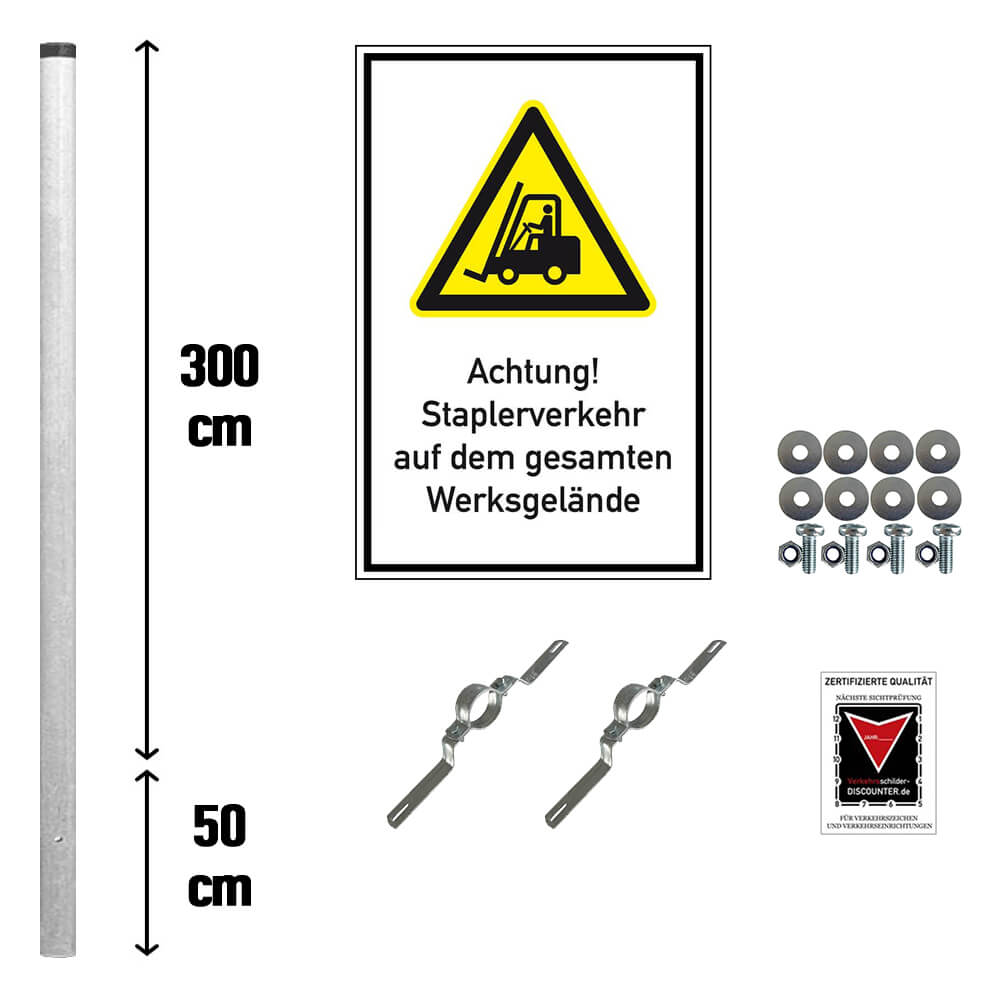LEMAX Warnschild 'Vorsicht Spannung' – Aluminium, Gelb/schwarz, 200x120 Mm, 4-fach Gelocht Für Innen & Außen