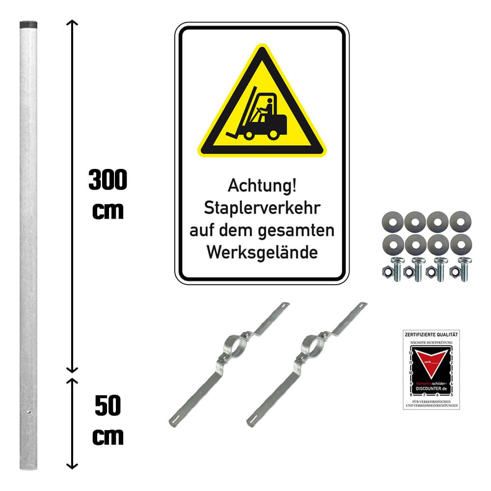 LEMAX Hinweisschild „Achtung! Kabel“ – Aluminium, 120x200 Mm, Geprägt Für Werkstatt & Gewerbe