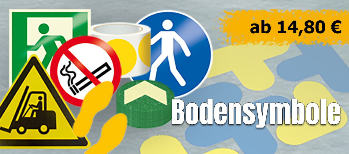 Praktische Bodensymbole in Markenqualität