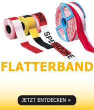 Auffälliges Flatterband