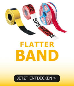 Auffälliges Flatterband