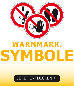 Signalstarke Warnmarkierungssymbole