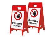 Warnaufsteller Durchgang Verboten