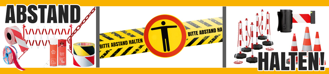 Wir wahren die Distanz - Sie auch? – Abstand-halten Hilfsmittel Wir wahren die Distanz - Sie auch? – Abstand-halten Hilfsmittel
