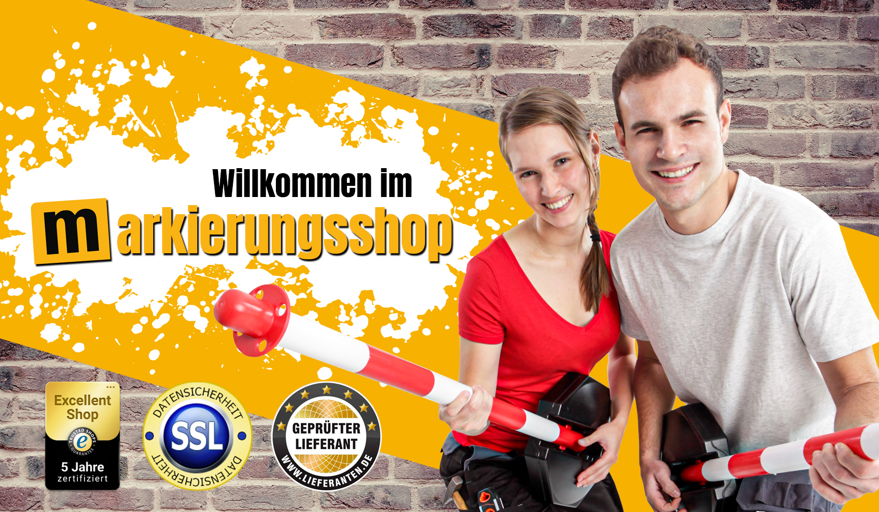 Willkommen im neuen Markierungsshop