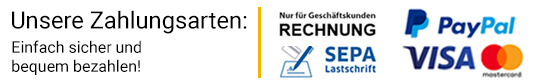 Unsere Zahlungsarten