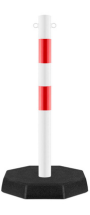 Kettenpfosten rot / weiß