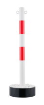 Kettenpfosten rot / weiß zum Selbstbefüllen Kettenpfosten rot / weiß zum Selbstbefüllen