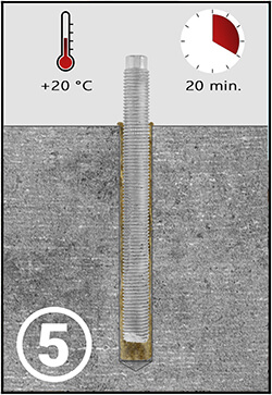 Ankerbolzen festziehen