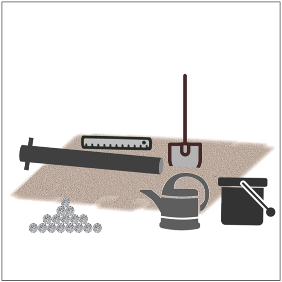 Pfosten einbetonieren Materialien