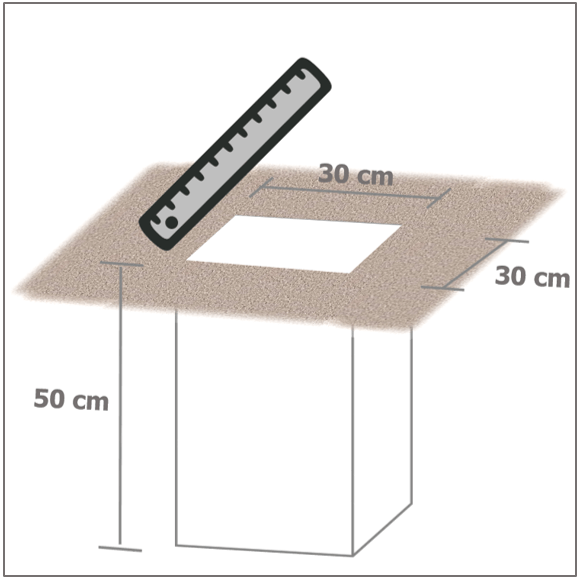 Pfosten einbetonieren Maße