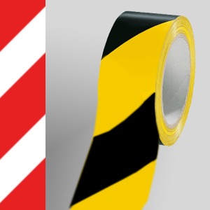 Warnschraffierung linksweisend